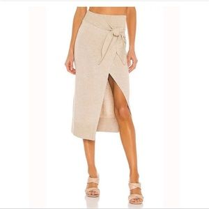 Camilla Coelho tan knit skirt